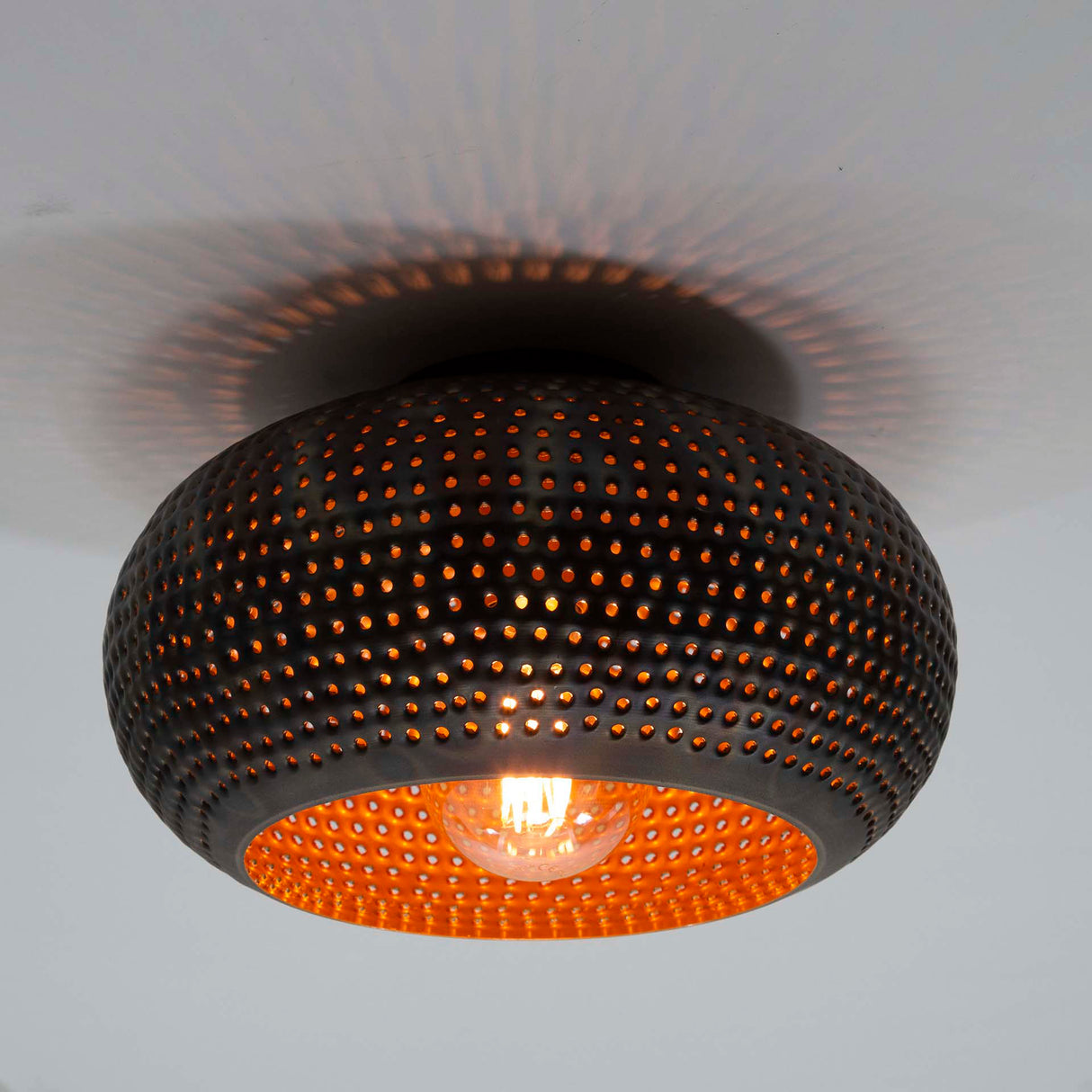 Plafondlampen - Plafondlamp Industrieel Linda Metaal Ø35 - Dimehouse
