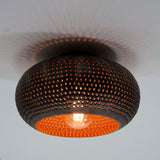 Plafondlampen - Plafondlamp Industrieel Linda Metaal Ø35 - Dimehouse