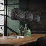 Lámpara colgante Armoor DH Interior Marrón L x An x Al 111x35x29 Negro marrón Foto atmosférica vista frontal en diagonal
