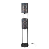 Armadura de lámpara industrial de lámpara de 2 luces marrón negro
