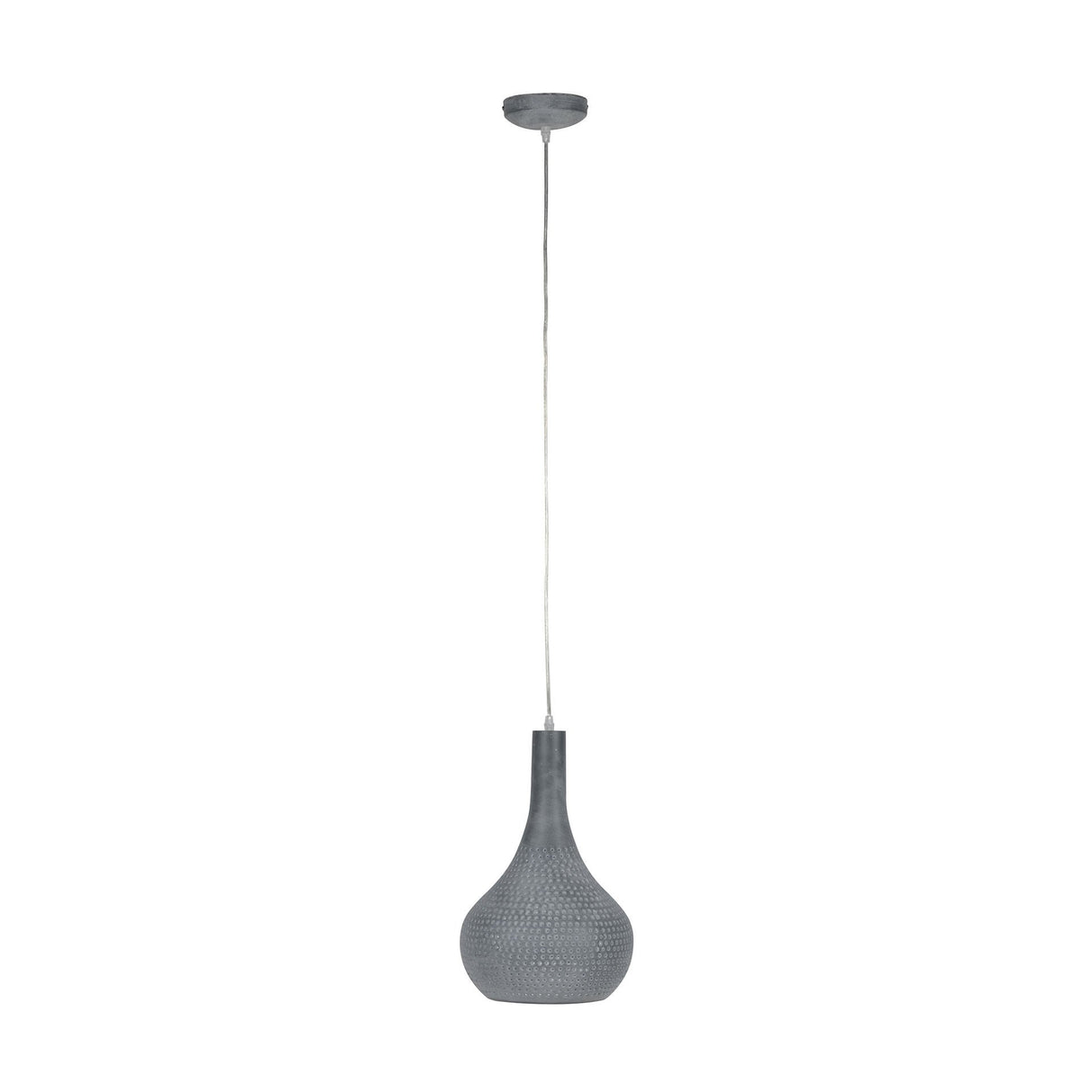 Hanglamp Aya 1 Grey DH Interior Grijs LxBxH 46x28x27 Grijs Witfoto vooraanzicht