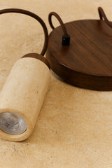 Babıl-B - Gorro de travertino de nogal beige