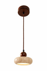 Redondo - Tapa de travertino nogal beige