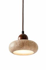 Redondo - Tapa de travertino nogal beige