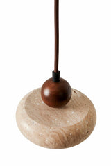 Redondo - Tapa de travertino nogal beige