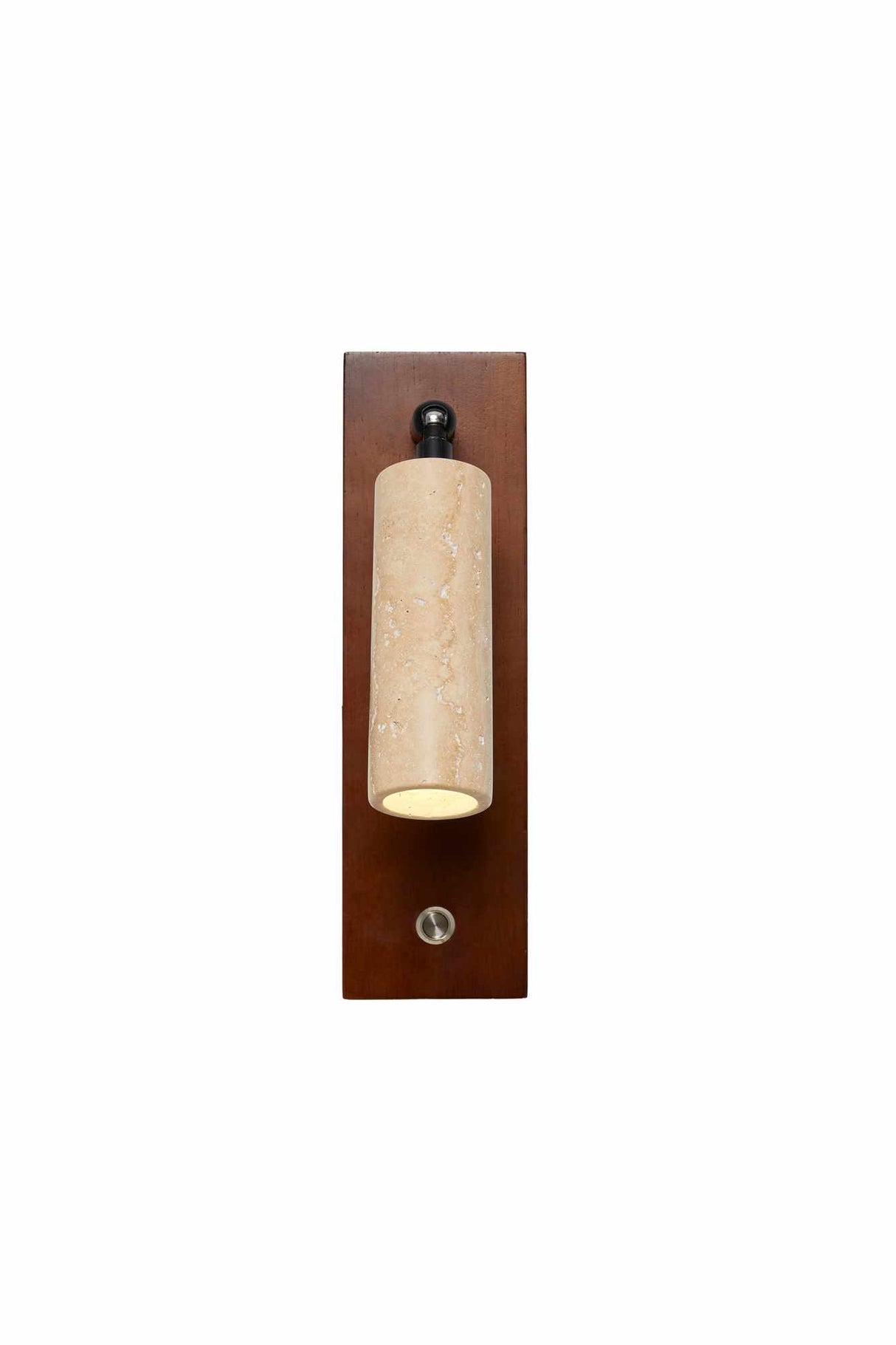 Pequeño - Tapa de travertino de nogal beige nogal