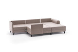 Banken - Slaapbank Beige stof - U - bank - XXL 300x202x152cm - Belen - Dimehouse