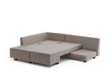 Sofá cama tela topo - XL 280x206 cm - con ruedas - Izquierdo - Manama