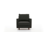 Fauteuils - Modern landelijke fauteuil antraciet stof Eva - Dimehouse