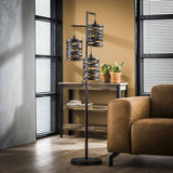 Lámpara industrial de la lámpara de mancha de metal de 3 luces gris