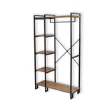 Mueble de guardarropa Perchero Rox Natural - Con estantes 