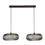 Hanglamp Jill DH Interior Zwart LxBxH 88x49x29 Nikkel Witfoto vooraanzicht