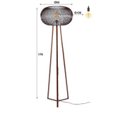 Vloerlampen - Vloerlamp Jill 3 - poot koper Ø55 cm - Dimehouse