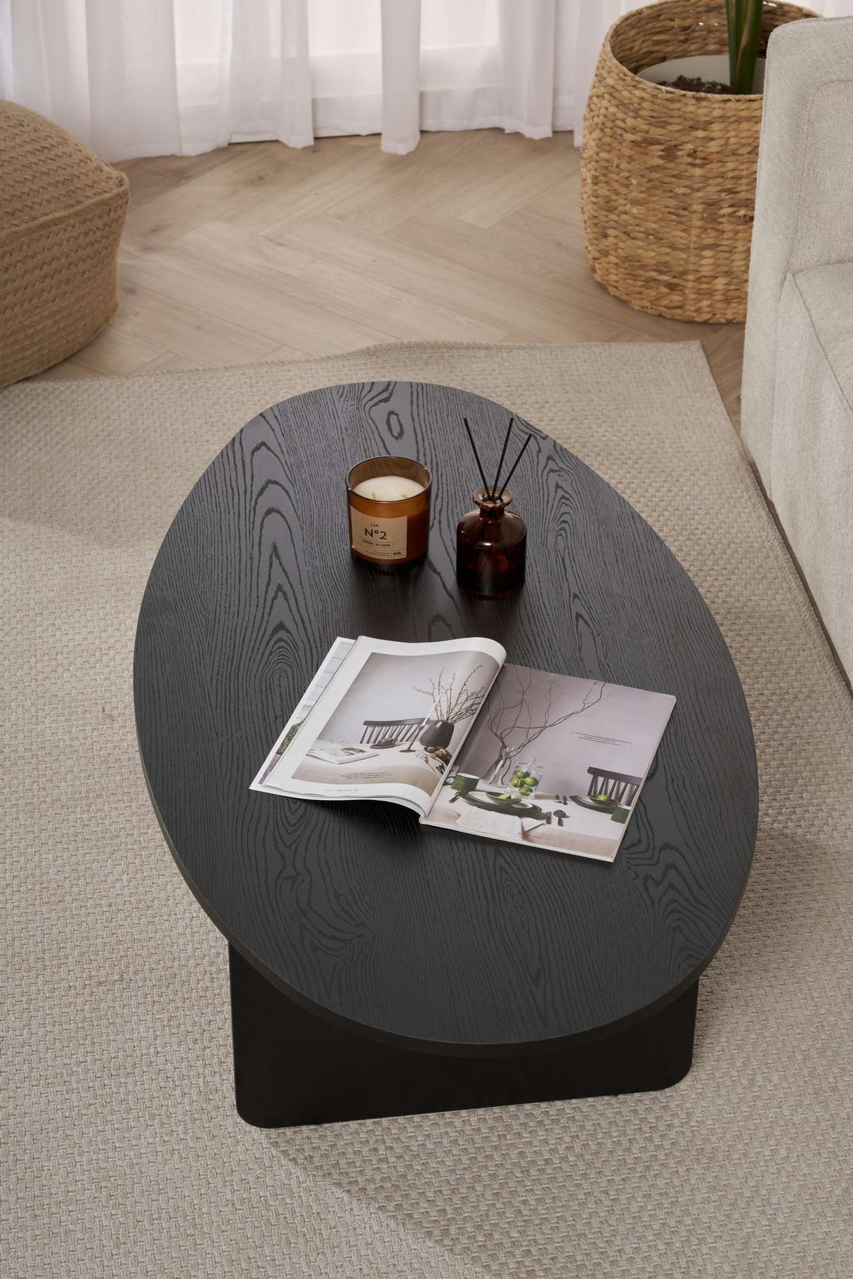 Orba - Tablero de partículas revestido de melamina 100% madera negra
