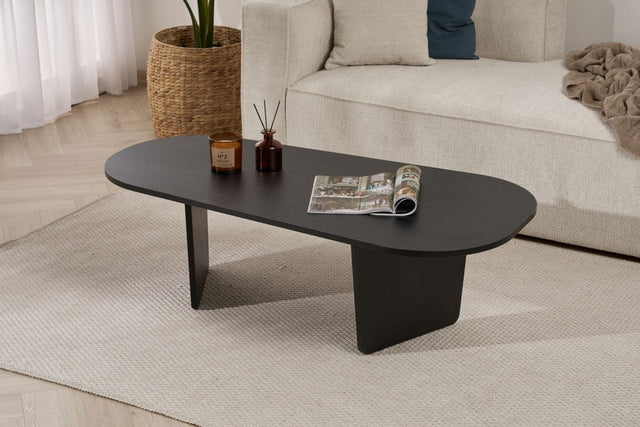 Ovalis - Tablero de partículas revestido de melamina 100% madera negra