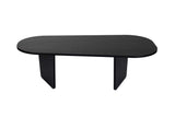 Ovalis - Tablero de partículas revestido de melamina 100% madera negra