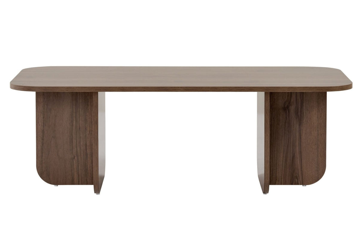 Mesa de centro Akira aspecto nogal 120 x 60 cm madera revestida de melamina