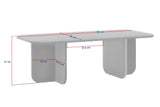 Mesa de centro Akira aspecto nogal 120 x 60 cm madera revestida de melamina