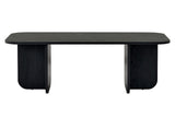 Mesa de centro Akira madera negra 120 cm Compuesto de madera revestido de melamina
