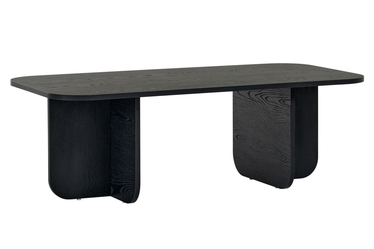 Mesa de centro Akira madera negra 120 cm Compuesto de madera revestido de melamina