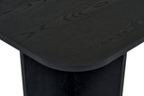 Mesa de centro Akira madera negra 120 cm Compuesto de madera revestido de melamina