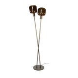 Vloerlamp Terra Duo 2-lichts - Bruin