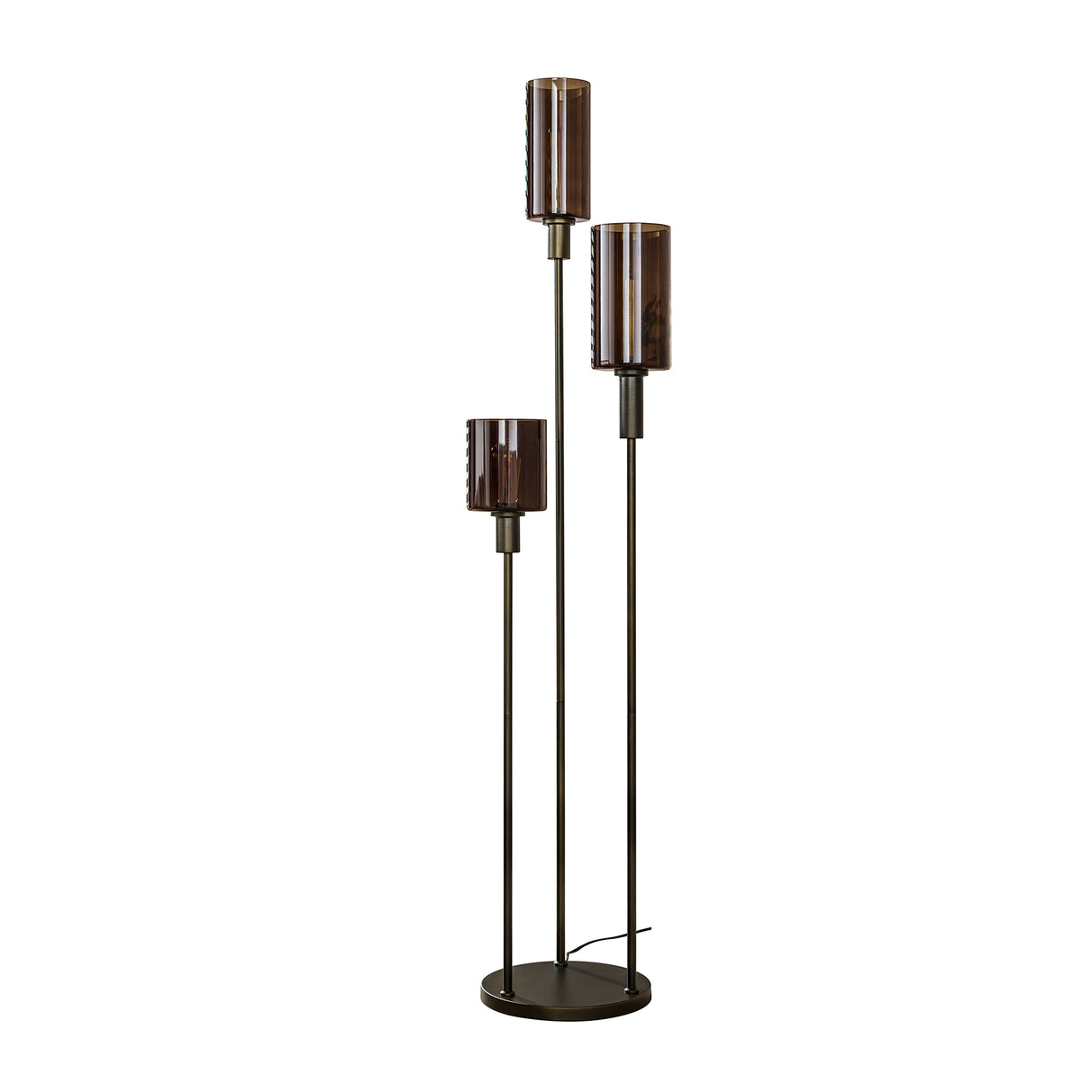 Industriële Vloerlamp 3-lichts Getrapt – Sienna Bruin