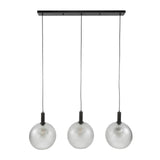 Hanglampen - Hanglamp 3 - lichts gezandstraald glas Voss - Dimehouse