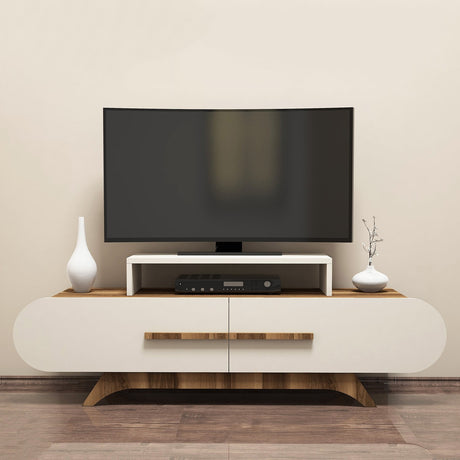 TV Furniture Rose No.nut Cream Melamine 145x49.8x36.8 cm
