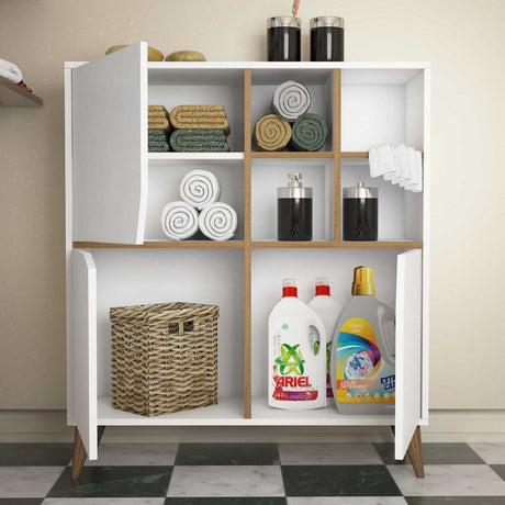 Gabinete de pared Pulso White Nogal Melamina 100x115x30 cm