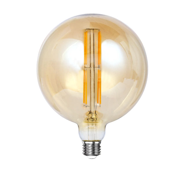 Lichtbronnen - Lichtbron LED filament bol Ø15 Amberkleurig glas - Dimehouse