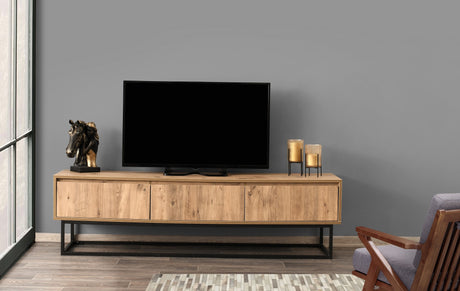 Muebles de TV Tilsim Black Pine Melamine 180x50x40 cm