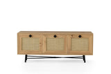 TV Meubels - Japandi TV Meubel Alcazar Eik Melamine 140x60x40 cm - Dimehouse