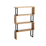 Librería Ceylan Walnut Melamine 80x128x22 cm