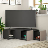 Muebles de TV Compact Anthracite Brown Melamine 90x32x92 cm
