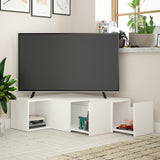 Muebles de TV Compact White Melamine 90x32x92 cm