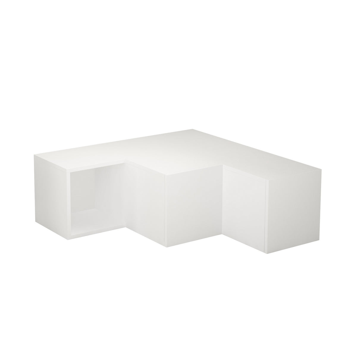Muebles de TV Compact White Melamine 90x32x92 cm