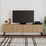 TV Meubels - TV Meubel Dune Eik Melamine 180x50x29,6 cm - Dimehouse