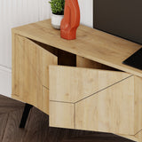 TV Meubels - TV Meubel Dune Eik Melamine 180x50x29,6 cm - Dimehouse