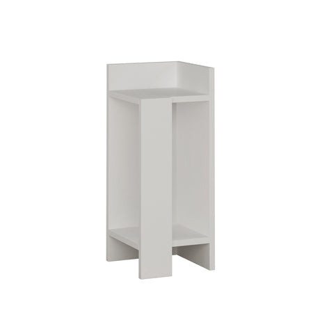 Mesa de noche en la derecha elos blanca melamina 25x60x27 cm
