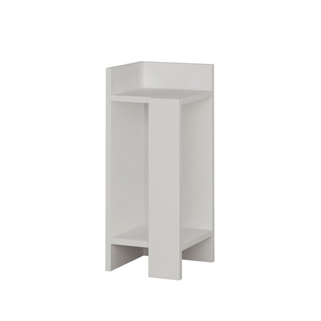 Mesa de noche en el elos izquierdo elos blanco melamina 25x60x27 cm