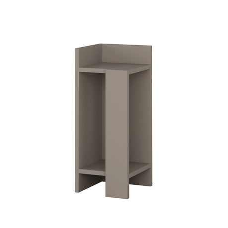 Mesa de noche a la izquierda elos mokka melamine 25x60x27 cm
