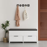 Schoenenkasten - Schoenenkast Cove Wit Melamine 106x52x34 cm - Dimehouse