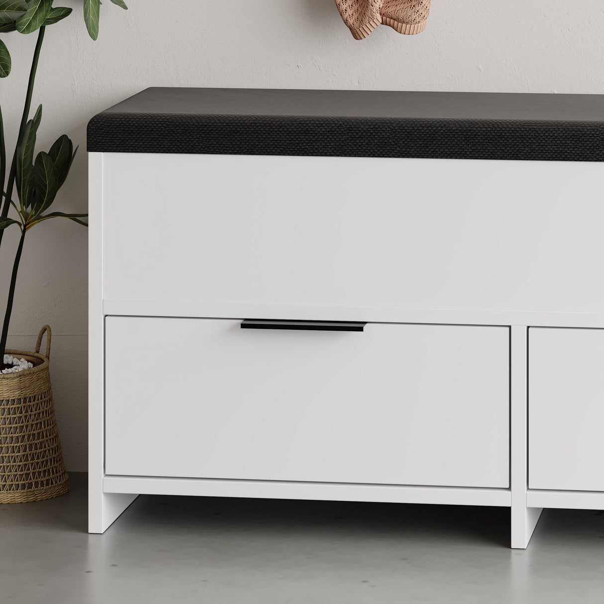 Schoenenkasten - Schoenenkast Cove Wit Melamine 106x52x34 cm - Dimehouse