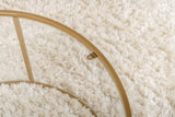 Salontafels - Moderne Ronde Salontafel Uru Goud - Glas - 80 cm - Dimehouse