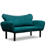 Banken - Slaapbank Petrol Blauw Velvet - twee persoons - Chatto - Dimehouse