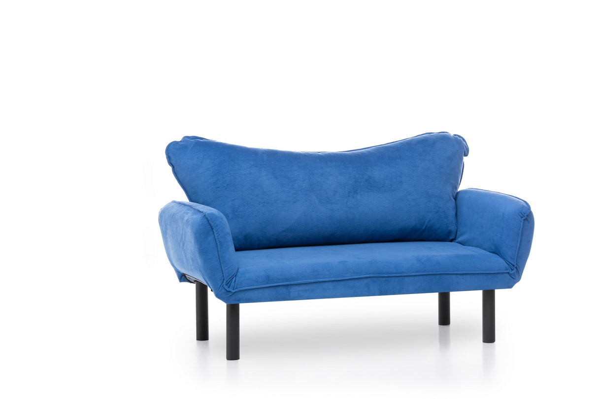 Banken - Slaapbank Blauw Velvet - twee persoons - Chatto - Dimehouse