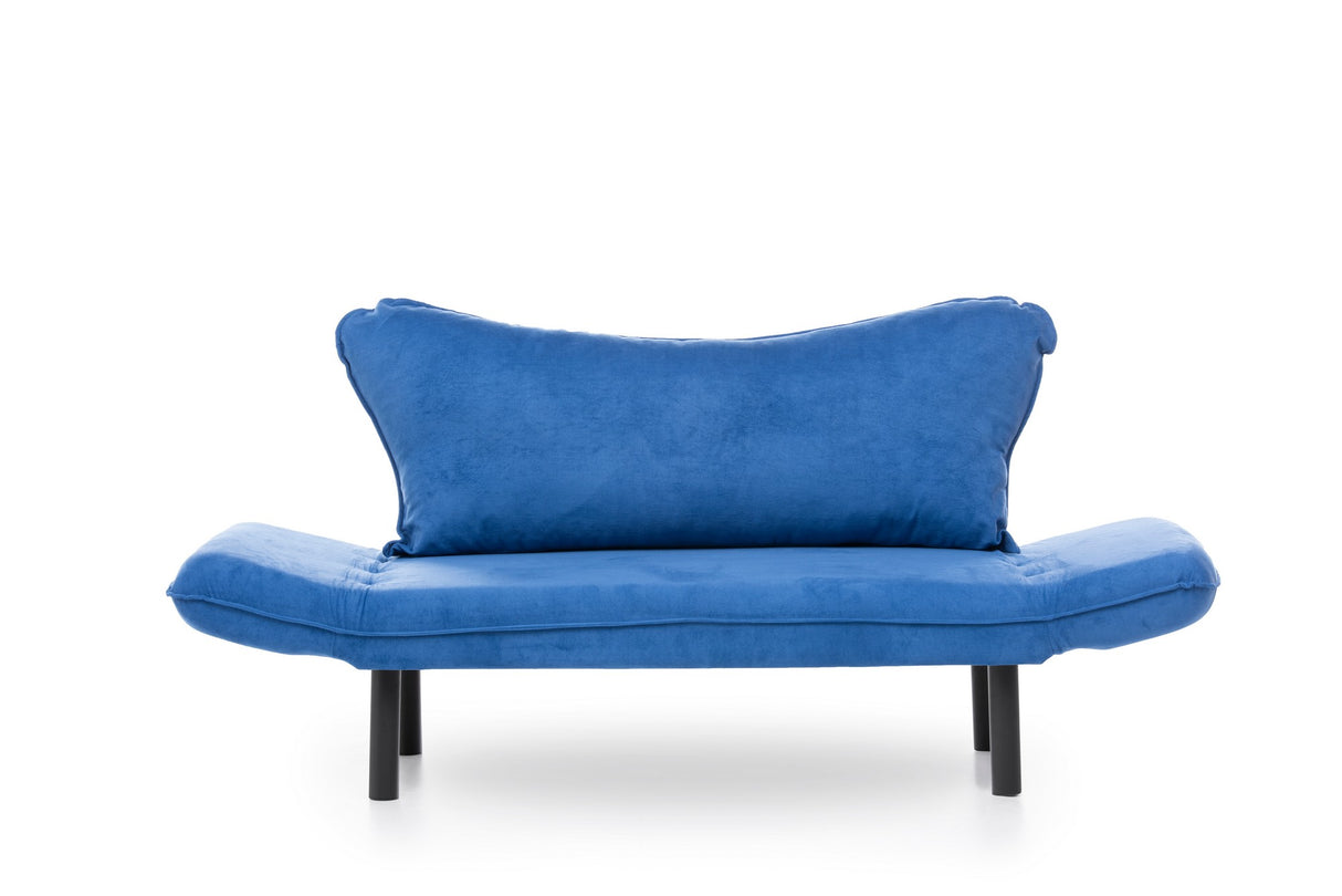 Banken - Slaapbank Blauw Velvet - twee persoons - Chatto - Dimehouse