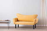 Sofá cama Terciopelo amarillo mostaza - dos personas - Chatto