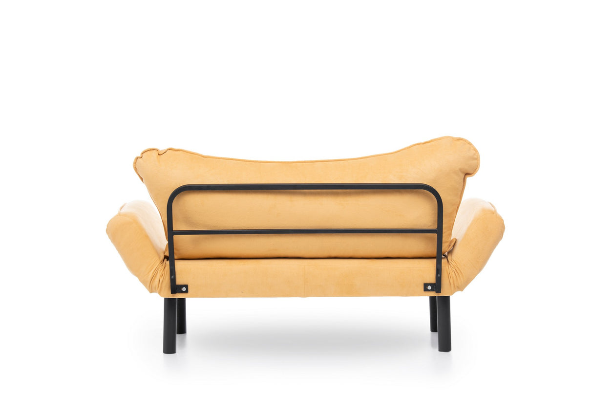 Sofá cama Terciopelo amarillo mostaza - dos personas - Chatto